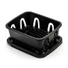 LunaLulinlk Mini Dish Drainer & Tray, Black - 2 of 4