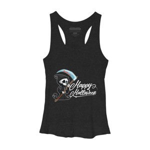 Women's Design By Humans HAPPY HALLOWEEN - Special Edition By wedenote Racerback Tank Top - 1 of 3