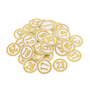 Unique Bargains Iron-on Washable Embroidered DIY Number Applique Patch 50 Pcs - 1 of 4