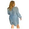Women's Addison Pleated Front Tie Romper - lalavon - 2 of 3