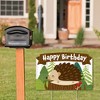 Big Dot of Happiness Forest Hedgehogs - Woodland Birthday Party Yard Sign Lawn Decorations - Happy Birthday Party Yardy Sign - 2 of 4