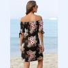 Women's Off Shoulder Tropical Print Dress - LASCANA - 2 of 4