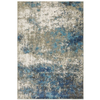 Oriental Weavers Venice 4332U Blue/ Grey Indoor Area Rug - 3'10" x 5'5"