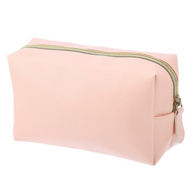 Glamlily 3 Pack Faux Leather Makeup Bag With Zipper, Travel Cosmetic Bags, 3  Pastel Colors : Target
