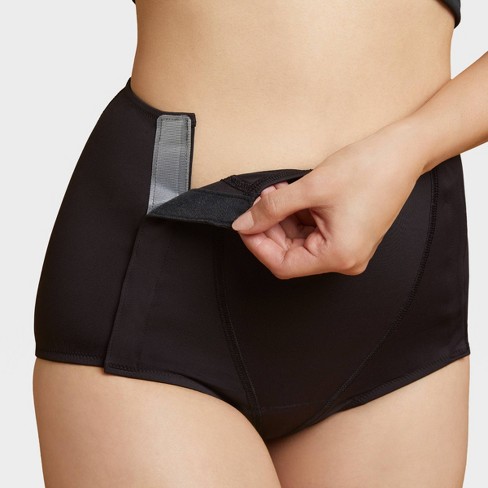 Hanes Women's 3pk Comfort Period Leakproof Moderate Briefs - Black