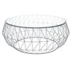 LeisureMod Malibu 39" Octagon Coffee Table with Glass Top - 2 of 4