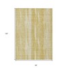 Gold Wheat And Ivory Botanical Leaves Washable Indoor Outdoor Area Rug - 3 of 4