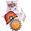 Chantal Rainbow Crewel Tassel Decorative Pillow - Arte Boema - image 4 of 4