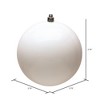 Vickerman White Ball Ornament - 2 of 4