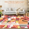 Modern Bright Floral Low Pile Non-Slip Washable Indoor Area Rugs for Living Room Dining Bedroom - 4 of 4