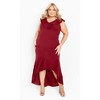 Avenue Women's Plus Size Destiny Ruffle Sleeveless Dress - 3 of 4