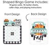 Big Dot of Happiness Happy Fall Truck - Bingo Cards and Markers - Harvest Pumpkin Party Shaped Bingo Game - Set of 18 - 3 of 4
