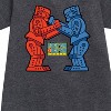 - Rock 'Em Sock 'Em Robots - Rock 'Em Robot Graphic Short Sleeve Fleece Dress - 2 of 3