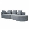 Christopher Knight Home 116" Modern Curved Sectional Sofa with High-Density Sponge and 4 Pillows - 4 of 4