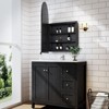 PexFix 35.5" Bathroom Vanity with Cabinet Mirror Freestanding Bathroom Storage Cabinet with Soft Closing Doors and 3 Drawers with Ceramic Basin - 2 of 4