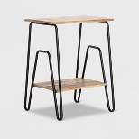 Cooper Industrial Side Table Brown - ClickDecor
