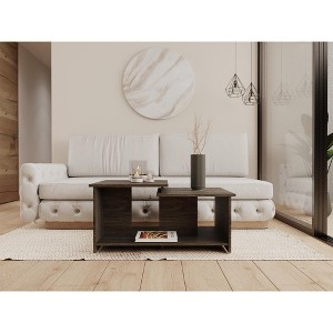 Coffee Table, Lower Open Shelf, Black - 1 of 1