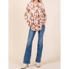 Women's Cow Print Babydoll Top - Cream N Sugar - 3 of 3