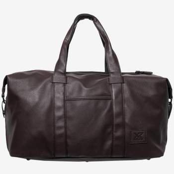 X RAY Pebbled Faux Leather Travel Duffel Bag
