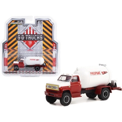 1985 Chevrolet C-65 Propane Truck Red and White "LP Gas" "S.D. Trucks" Series 16 1/64 Diecast Model Car by Greenlight