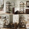71" Bookshelf 5 Tier Bookcase Arched Display Racks Tall Bookshelf Freestanding Open Storage Shelf - 4 of 4