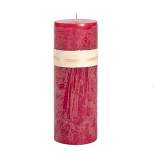 Northlight 9" Cranberry Red Traditional Cylindrical Outdoor Pillar Candle