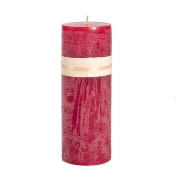 Northlight Cylindrical Accent Pillar Candle - 9" - Cranberry Red