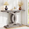Tribesigns 39-inch Wooden Console Tables with Geometric Base - 2 of 4