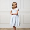 Hope & Henry Girls' Organic Sateen Cap Sleeve Special Occasion Smocked Flower Girl Dress, Kids - 2 of 4