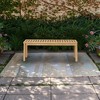 52.1 "Outdoor solid wood modern bench, perfect for terraces, backyards, entrances, corridors, living rooms, bedrooms, front doors - 4 of 4