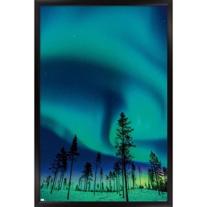 Trends International Aurora Borealis Framed Wall Poster Prints - 1 of 4