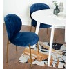 NicBex 3-Piece Dining Table Set for 2 People,Modern Kitchen Table with Upholstered Velvet Dining Chairs,Metal Legs - 3 of 4
