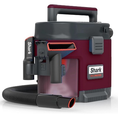 Shark MessMaster 1 Gallon Portable Wet/Dry Vacuum for Pets, Cars -Burgundy Refurbished