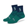 MLB Seattle Mariners Youth Quarter Socks - 2pk: Cushioned Heel & Toe, Team Logo Design - 2 of 4