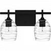 Quoizel Lighting Lucy 2 - Light Vanity in  Matte Black - 3 of 4