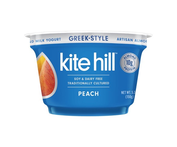 Kite Hill Non-Dairy Peach Greek Style Yogurt - 5.3oz