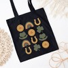 City Creek Prints St. Patrick's Day Chart Canvas Tote Bag - 15x16 - Black - 2 of 2