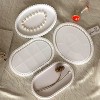 JDICTION Oval Tray Mold with Elegant Floral Edge, Jewelry Holder Resin Silicone Mold for DIY Epoxy Craft, Home & Office Decor - 2 of 4