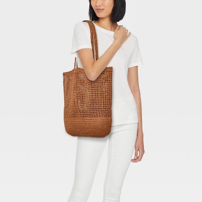 Shade & Shore Netted Crochet Tote Bag - Shade & Shore™ Copper — фото 2