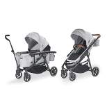 Larktale crossover All-in-One Stroller and Wagon - Convert from a Single Baby Stroller to a Two Seater Pull Wagon with Canopy - Nightcliff Stone