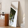 NicBex Full Length Floor Standing Mirror, Full Body Wall Mounted Mirrors with Solid Wood Frame for Bedroom Living Room Entryway - 2 of 4
