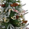 4ft. Frosted Artificial Christmas Tree Pre-Lit with 105 LED Lights & Berries in Decorative Planter – Festive Holiday X-Mas Glow - 4 of 4