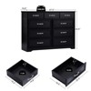 ALEXOUN 9-Drawer Dresser,Modern Fashion Storage Cabinet - Easy Assembly, Stylish Design for Bedroom & Living Room,Spacious 9-Drawer Organizer - 3 of 4