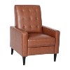 Tufted Upholstered Ergonomic Living Room Recliner - Merrick Lane - 2 of 4