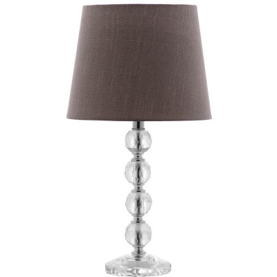 Nola 16" Light Grey Crystal Ball Table Lamp Set