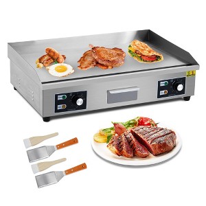 WhizMax 29 Inch Commercial Electric Griddle, Flat Top Grill Countertop Griddle, Non-Stick Stainless Steel Teppanyaki Grill, 3000W 110V - 1 of 4
