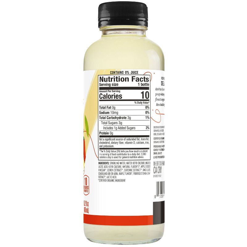 KeVita Lemon Cayenne Sparkling Probiotic Drink - 15.2 fl oz, 3 of 5