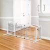 FURNIinspire Pet Crates and Houses, Detachable Freestanding Pet Play Area, Adjustable Pet Barrier, Indoor Safety Fence, White, 71.06"*17.72"*21.06" - 2 of 4