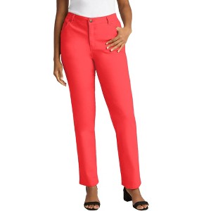 Jessica London Women's Plus Size True Fit Stretch Denim Straight Leg Jean - 1 of 4