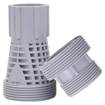 vidaXL Hose Connector Set of 2 Grey Plastic Durable Hose Connector